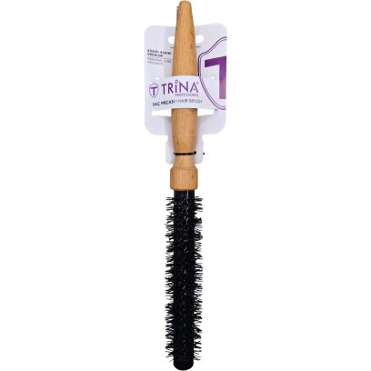 Trina Seramik Saç Fırçası Uzun (19 Mm)Wood01