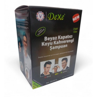 Dexe Hair Shampoo Koyu Kahve 10x25 Ml
