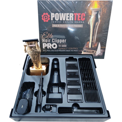 Powertec Şarjlı Saç Traş Makinası. Tr 6800
